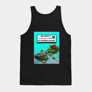 FREE ADVICE: EAT A FROG Tank Top